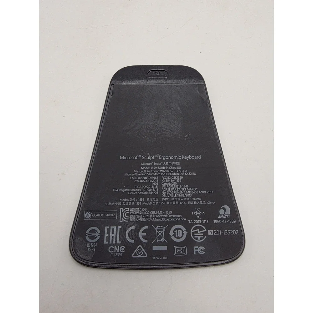 Microsoft Sculpt Ergonomic Keyboard 1559 REPLACEMENT BATTERY COVER DOOR